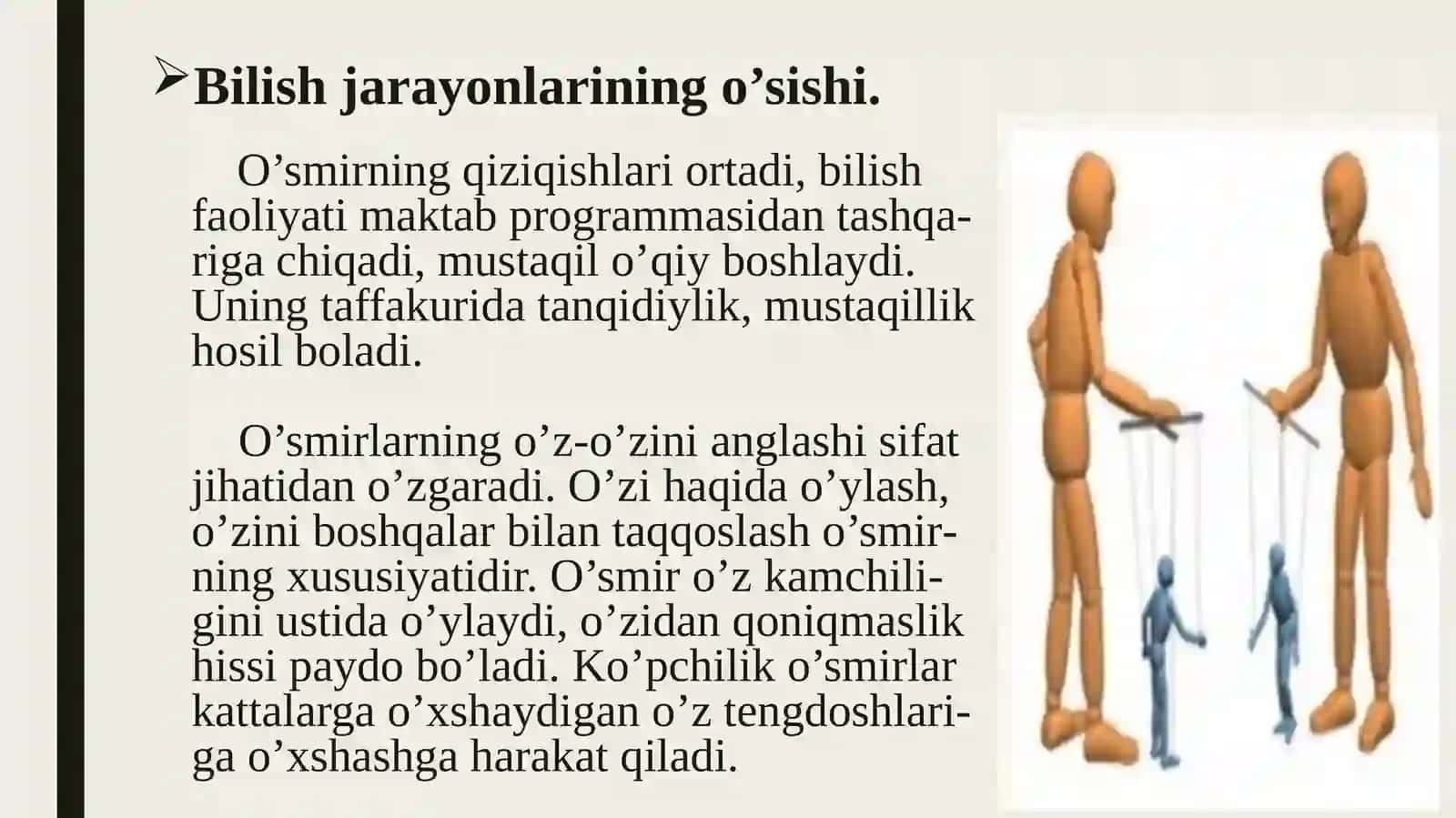 O’smirlik davrida fiziologik rivojlanish xususiyatlari va uning o’smir  psixologiyasiga ta’siri 4