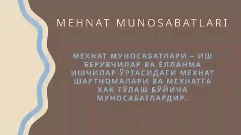 ish haqi va mehnat munosabatlari 4