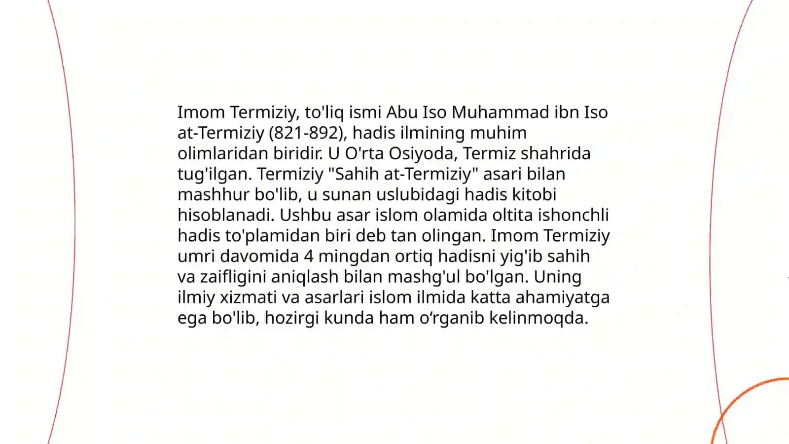 Abdulla Avloniy va Imom Termiziyning hadis ilmiga qoʻshgan hissalarini qiyosiy tahlili 4