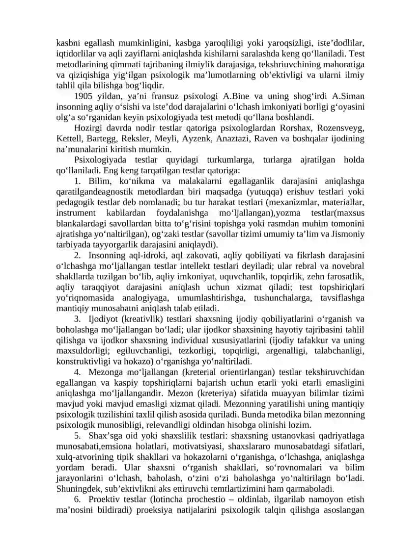Psixologiyaning tadqiqot metodlari va tarmoqlari 4