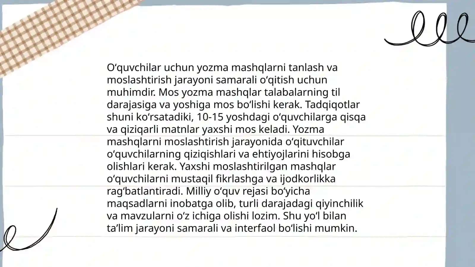 Oʻquvchilarda yozma nutq koʻnikmasini shakllantirish mazmuni 4