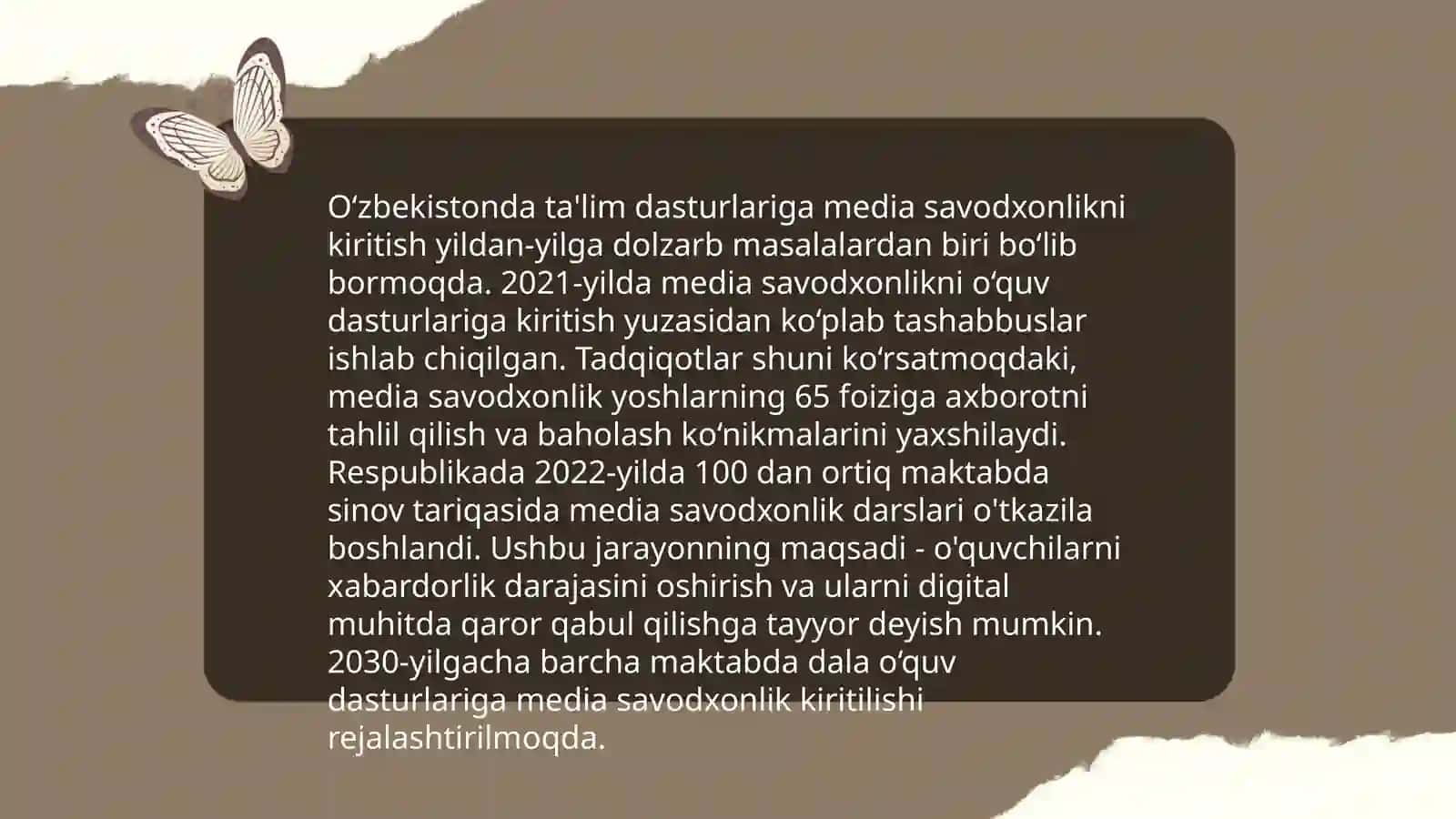 Media savodxonligining ahamiyati 4