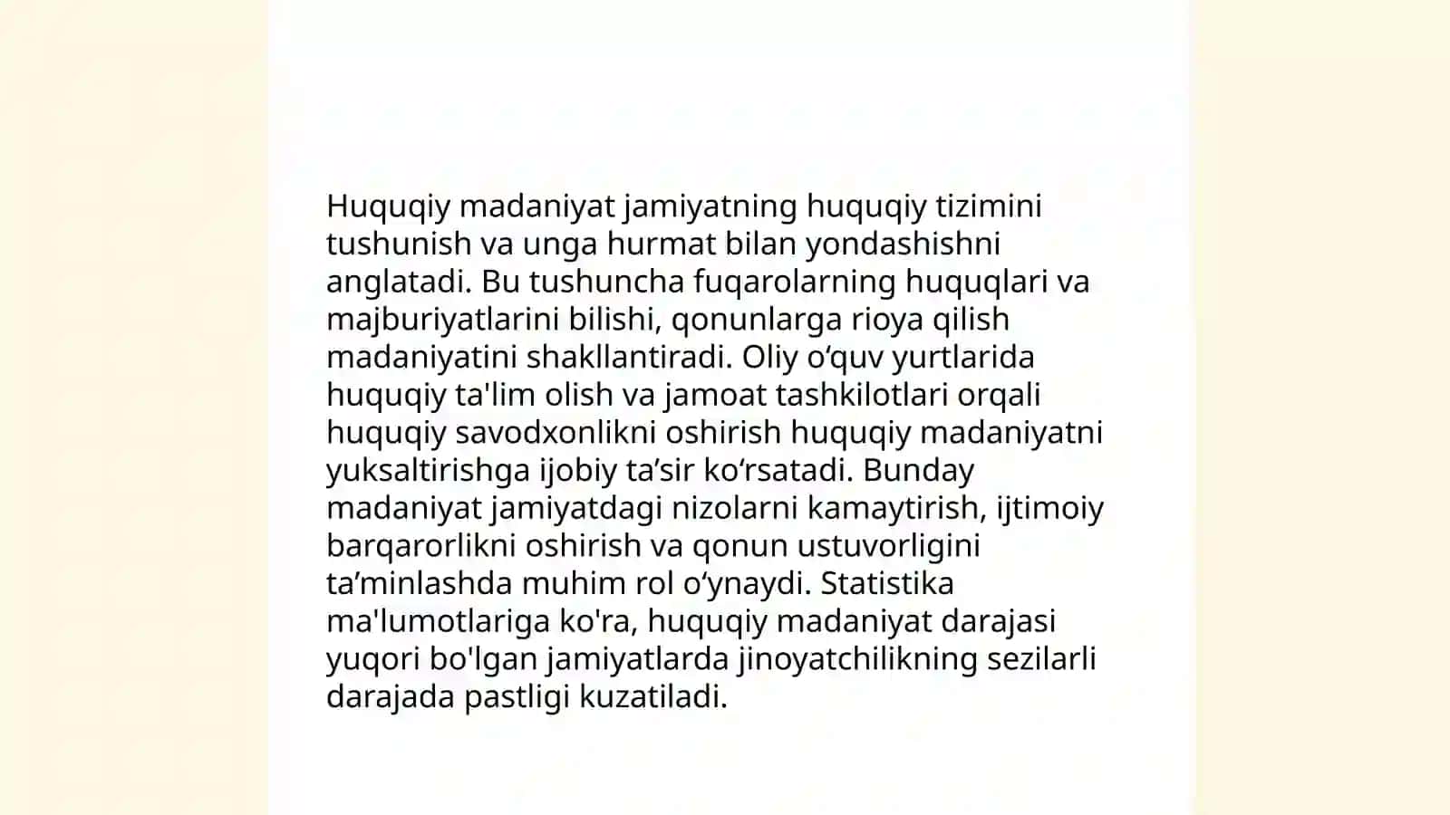 Qonunga itoatkorlik va huquqiy tarbiya 4
