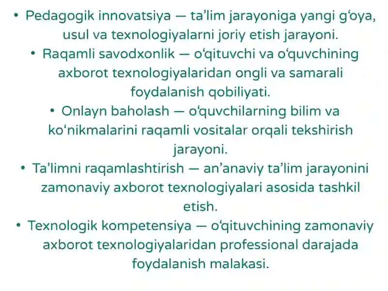PEDAGOGIK MAHORAT FANIDAN TAYYORLAGAN MUSTAQIL TAʼLIMI 4