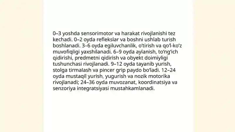 Ilk bolalik, maktabgacha, kichik maktab yoshining psixik rivojlanishi 4