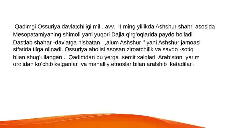 JAHON TARIXIQADIMGI OSSURIYA 4