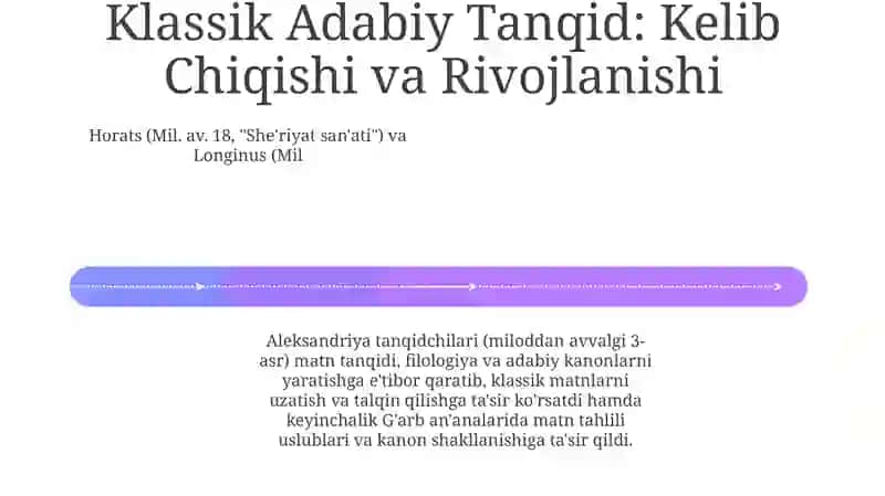 Gʻarb mumtoz adabiyotida adabiy tanqidiy fikrlar 4