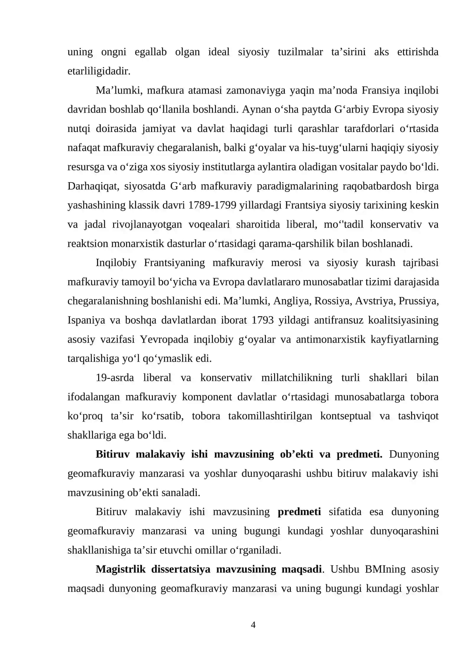 BUGUNGI DUNYONING GEOMAFKURAVIY MANZARASIDA YOSHLAR TARBIYASINING AMALIY ASOSLARI 4