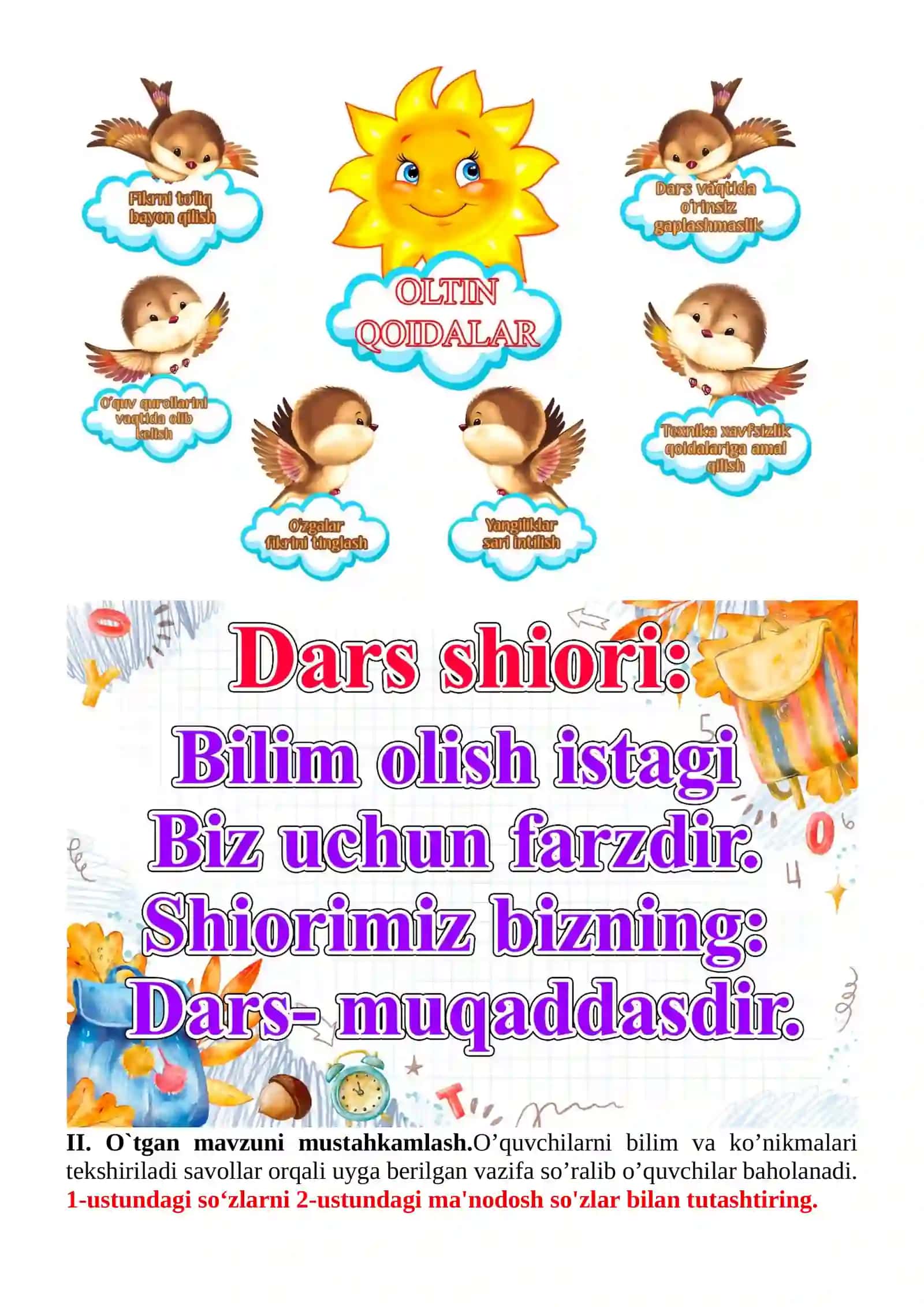 Qishda jonivorlar hayoti. Rahmdil qizcha 1-sinf o'qish savodxonligi dars ishlanmasi 4
