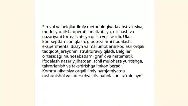 Ilmiy tadqiqotda simyotik belgilar simvol va dialok tushinchalaring ahamiyati 4