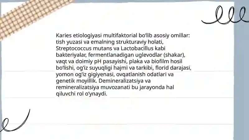 Karies tushunchasi 4