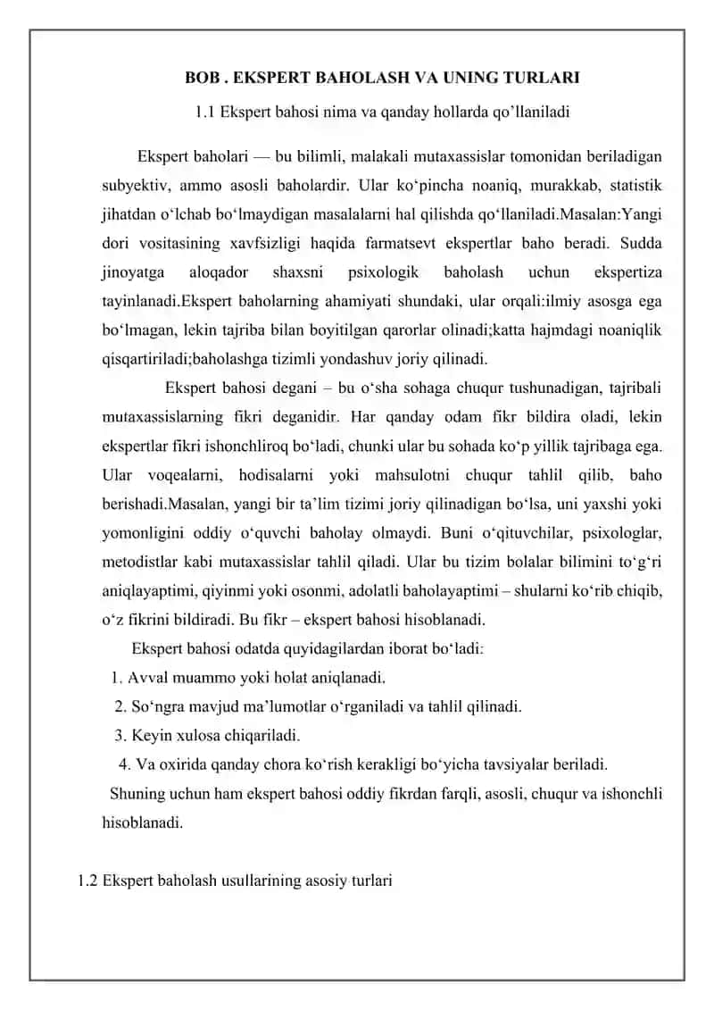 Ekspert baholari validligi omillari 4
