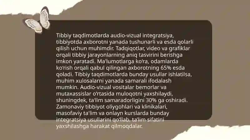 Tibbiy taqdimotlar 4