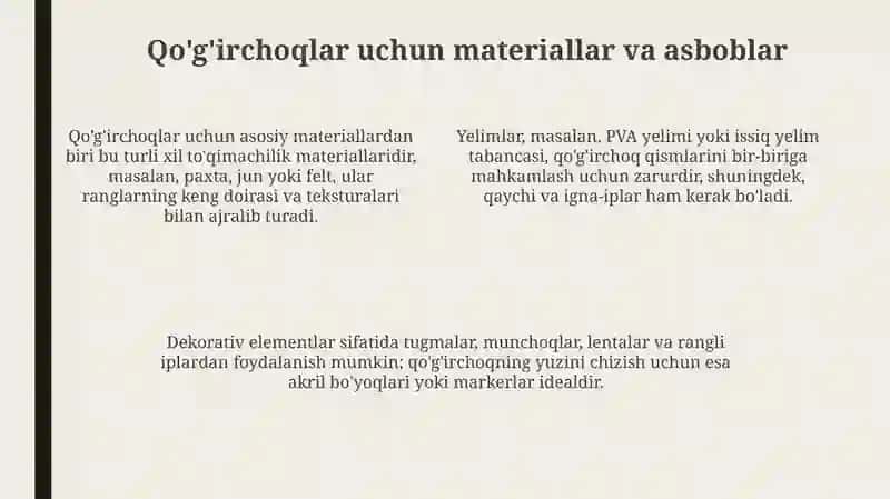 Qo'g'irchoq teatri personajlarini yasash 4
