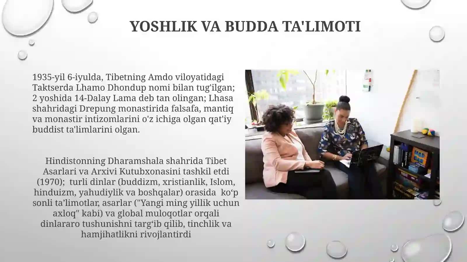 Dalay-Lama XIVning dinlararo muloqot madaniyatining rivojlantirishga qoʻshgan hissasi 4