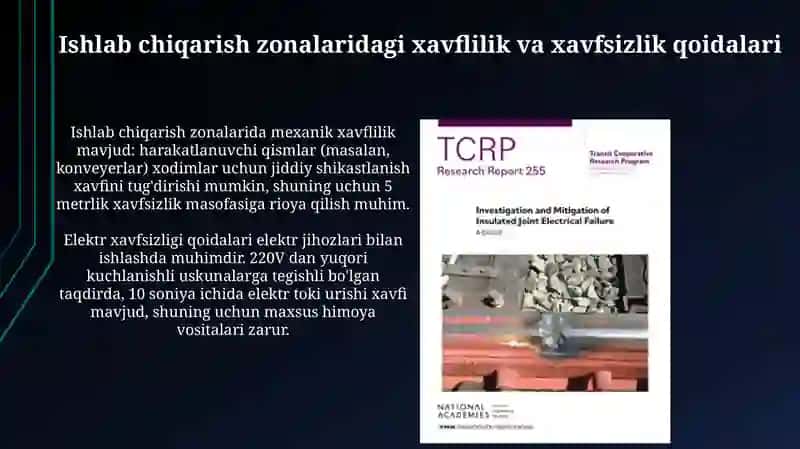Ishlab chiqarish maydonlaridagi baxtsiz xodisalarni telshirish va N-1 shaklni rasmiylashtirish 4