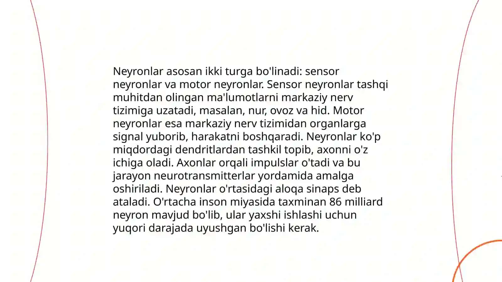 Nerv tolalar fiziologiyasi. Sinapslar fiziologiyasi 4