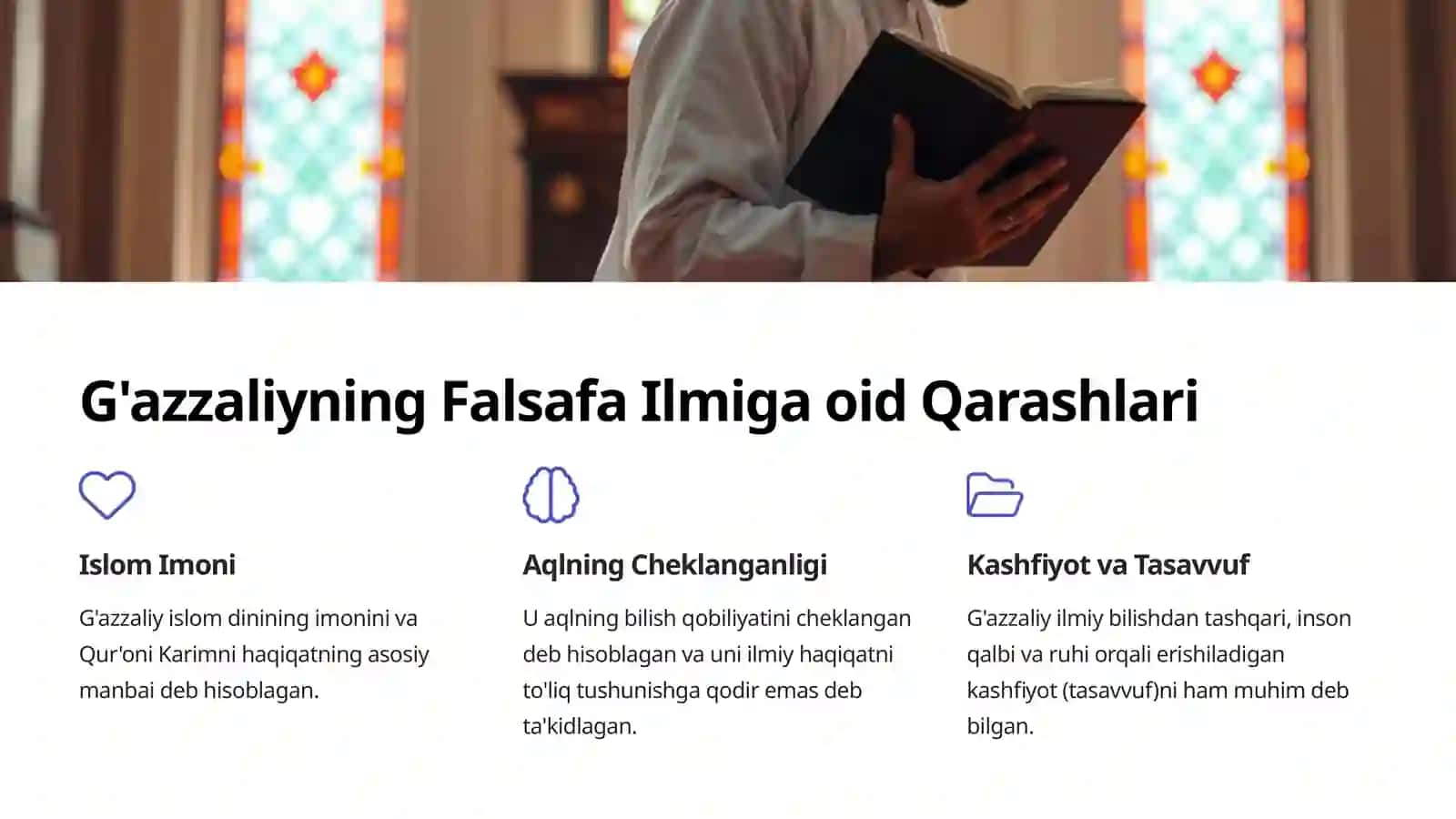 Abu Nasr Farobiy va G'azzaliyning Falsafa Ilmiga oid Qarashlarini Qiyosiy Tahlil 4