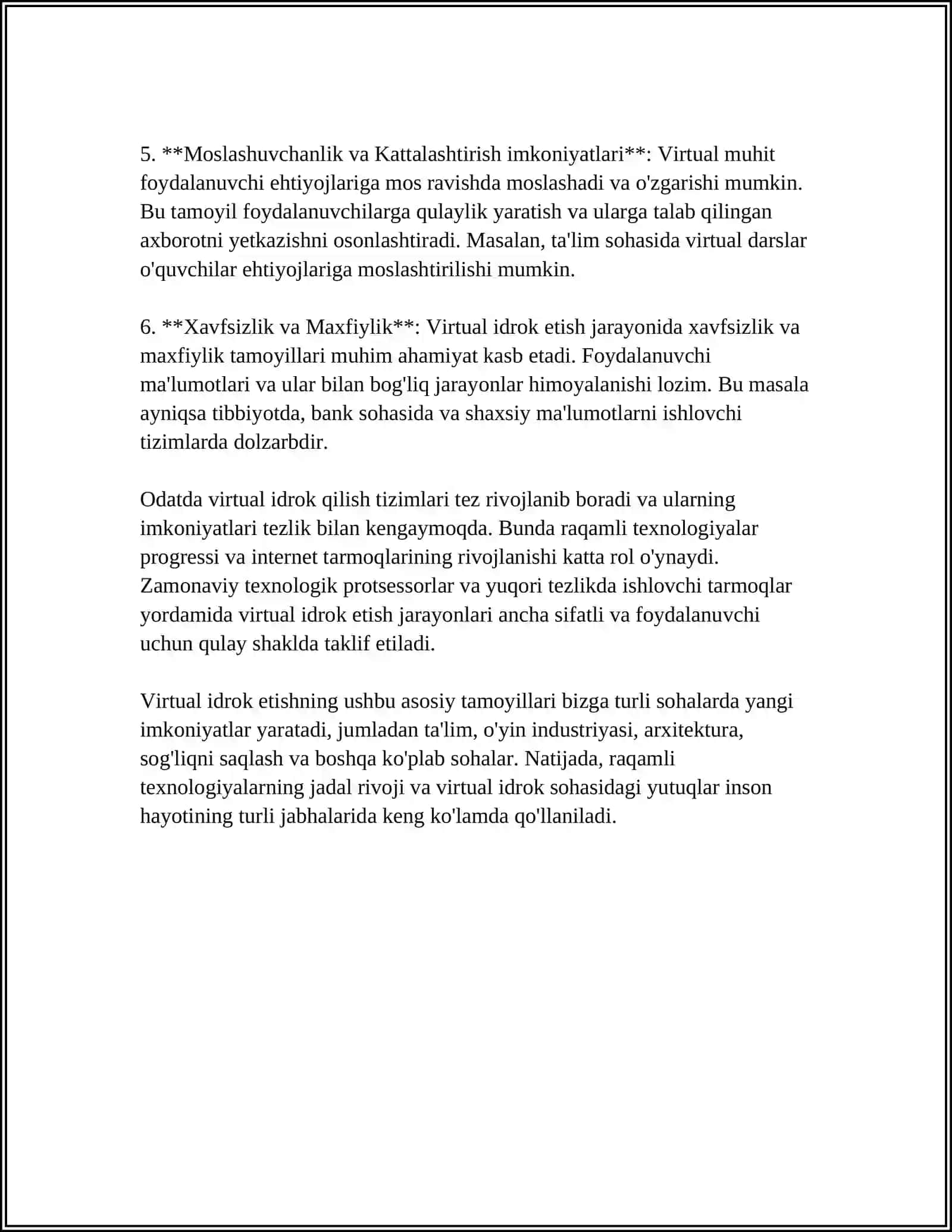 OLAMNI VIRTUAL VA VIZUAL ESTETIK IDROK ETISHNING FARQLARI 4