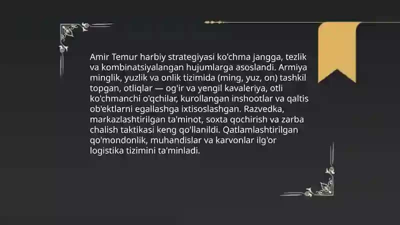 Amir Temur - buyuk davlat arbobi 4