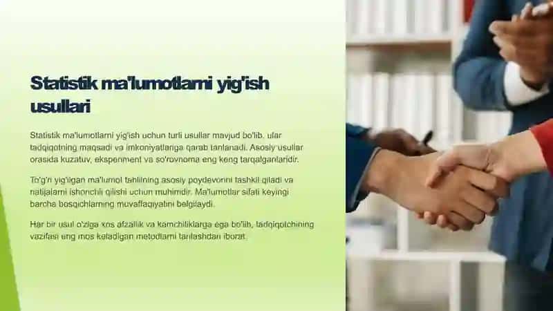 Matematik statistika asoslari. Miqdoriy ma'lumotlarni tahlil qilishning asosiy bosqichlari 4