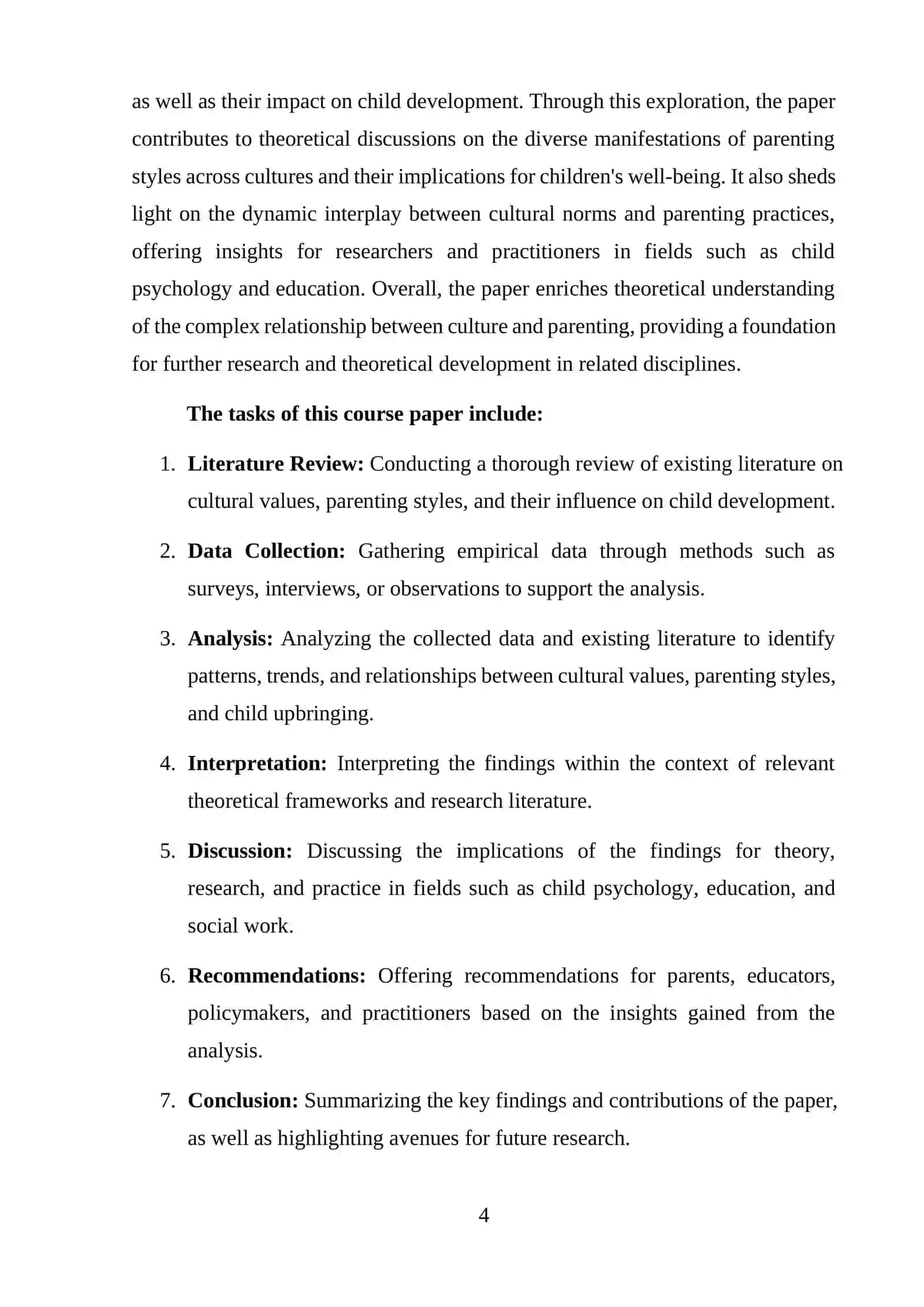 Cultural Values and Child Upbringing 4