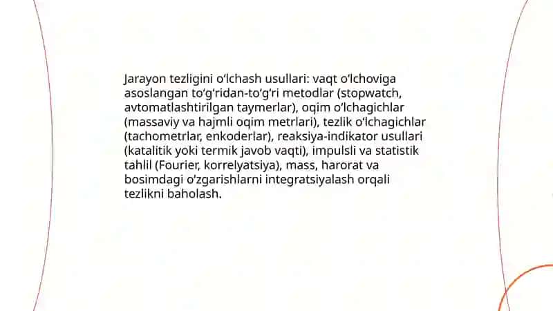 Texnologik jarayonlarning muvozanati va tezligi 4