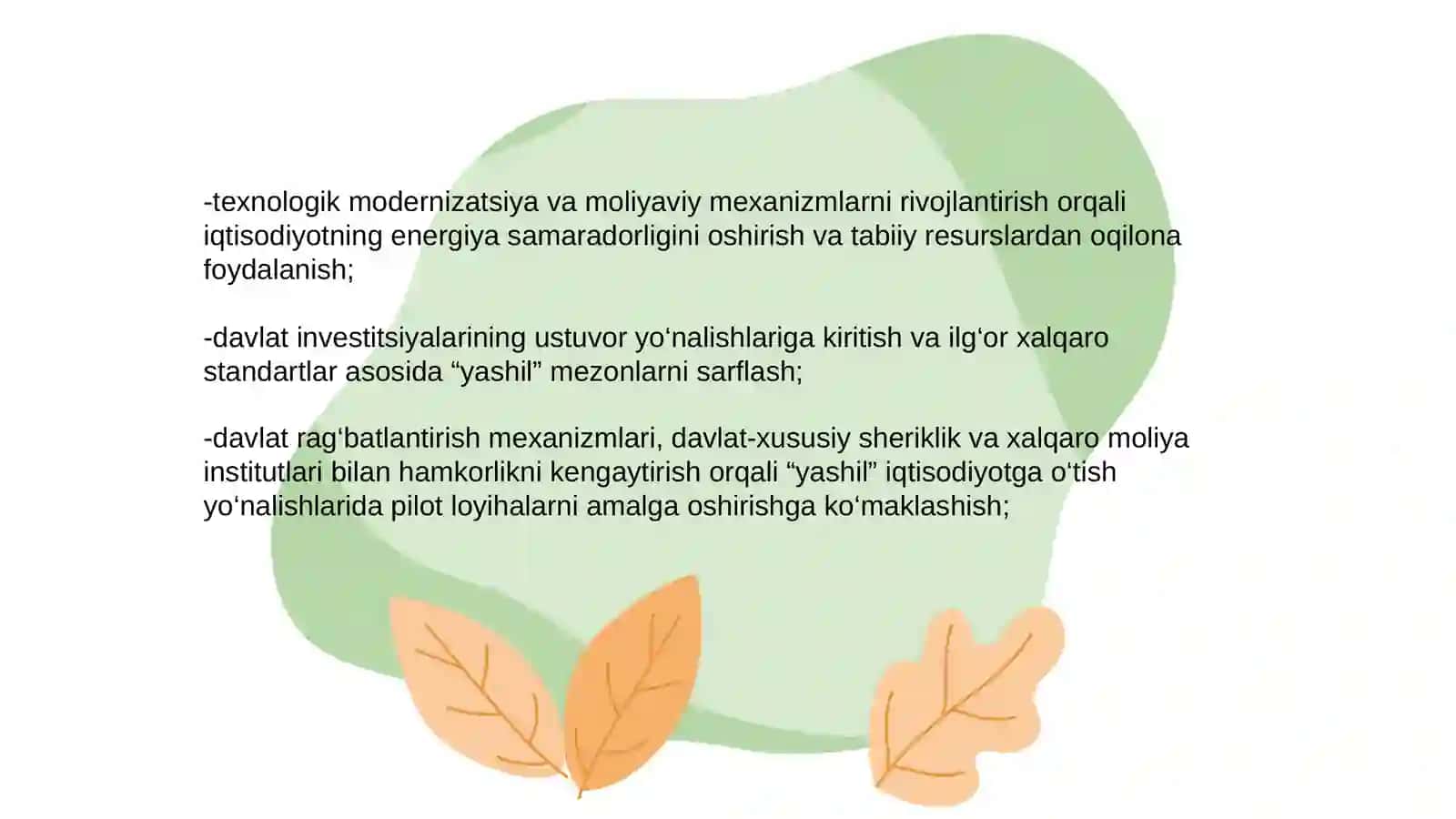 Yashil iqtisodiyot nima? 4