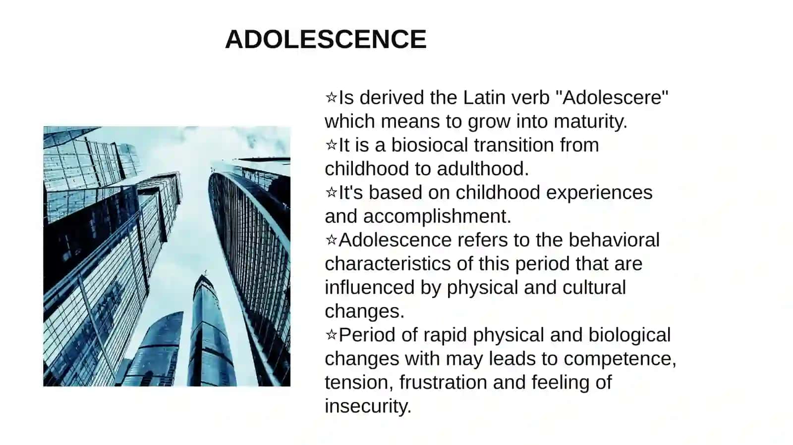 ADOLESCENCE 4