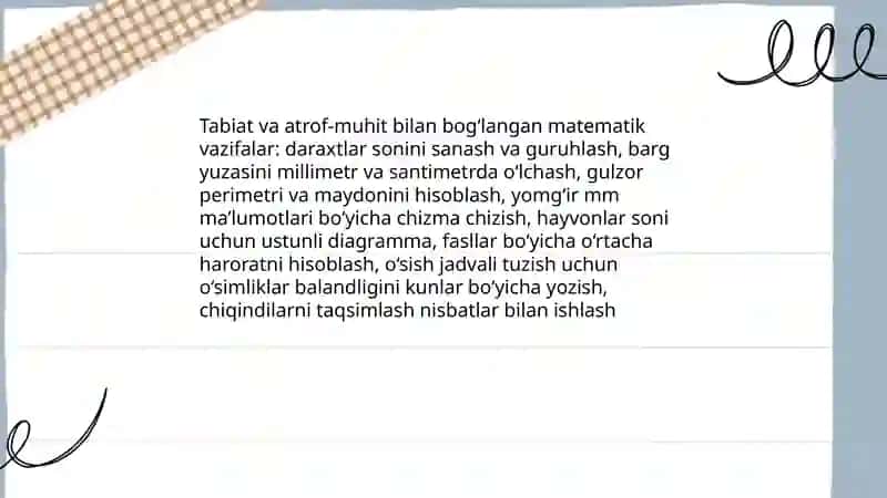 Boshlang'ich sinf matematika darslari 4