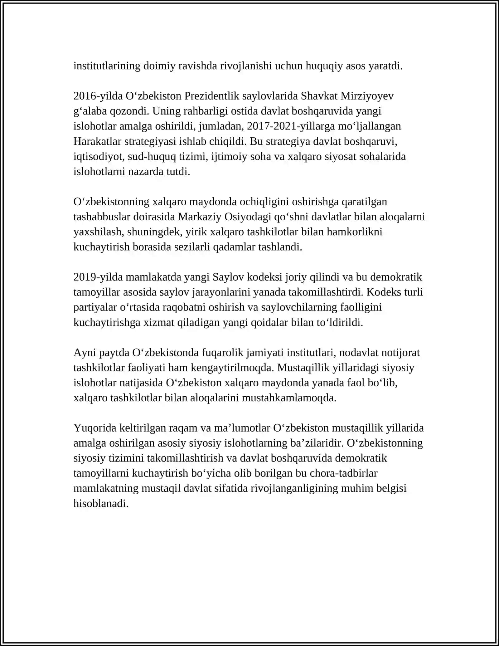 O'ZBEKISTONNING ENG YANGI TARIXI 4