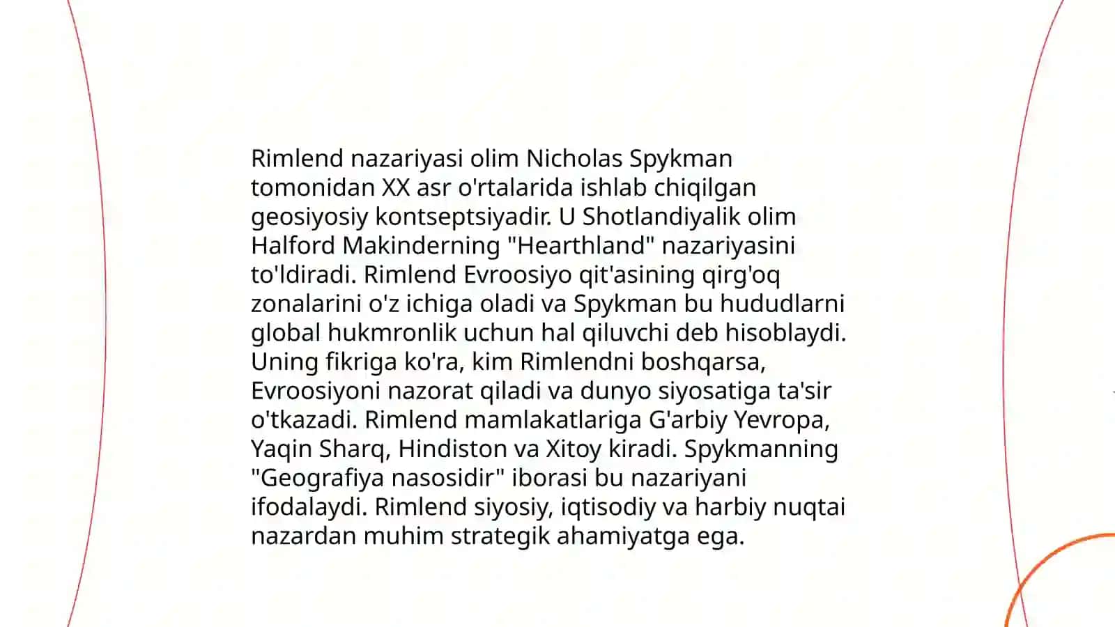 Yangi davr geosiyosiy nazariyalari va maktablari 4