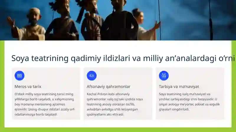 MAKTABGACHA TAʼLIM TASHKILOTIDA SOYA TEATRINI TASHKIL ETISH 4