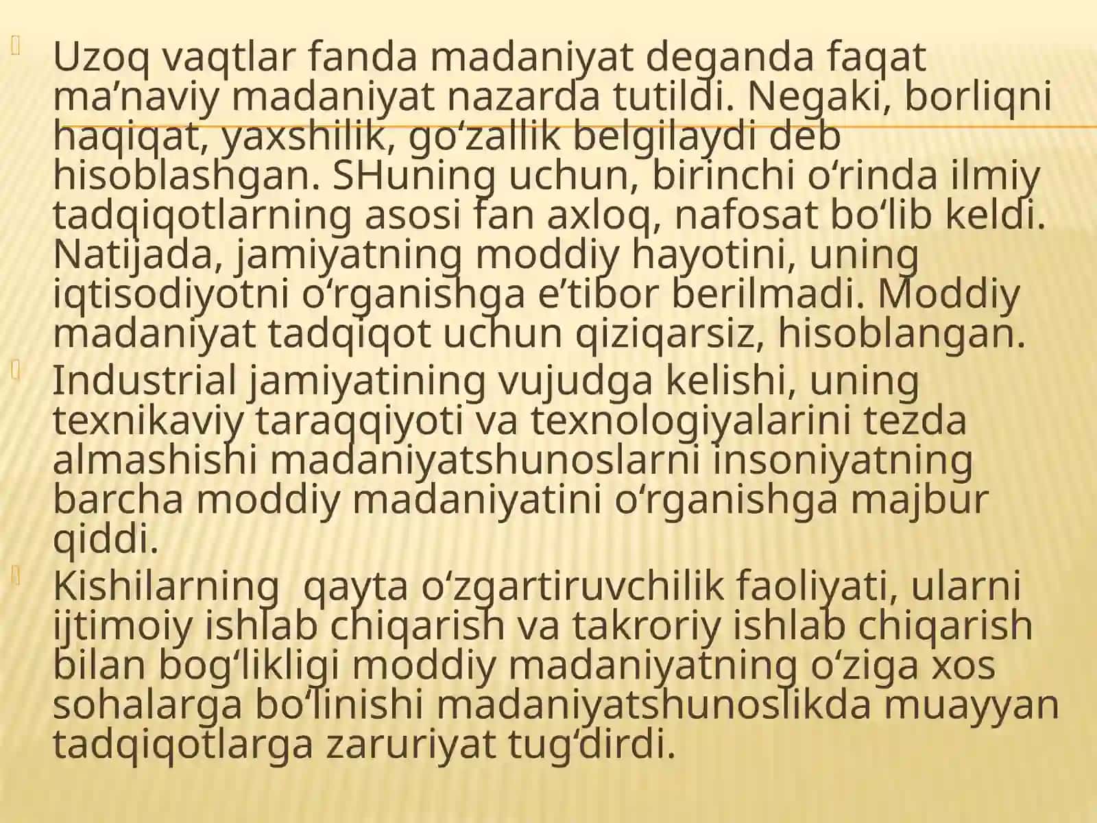 Madaniyat Rivojlanishining Asosiy Qonuniyatlari 4