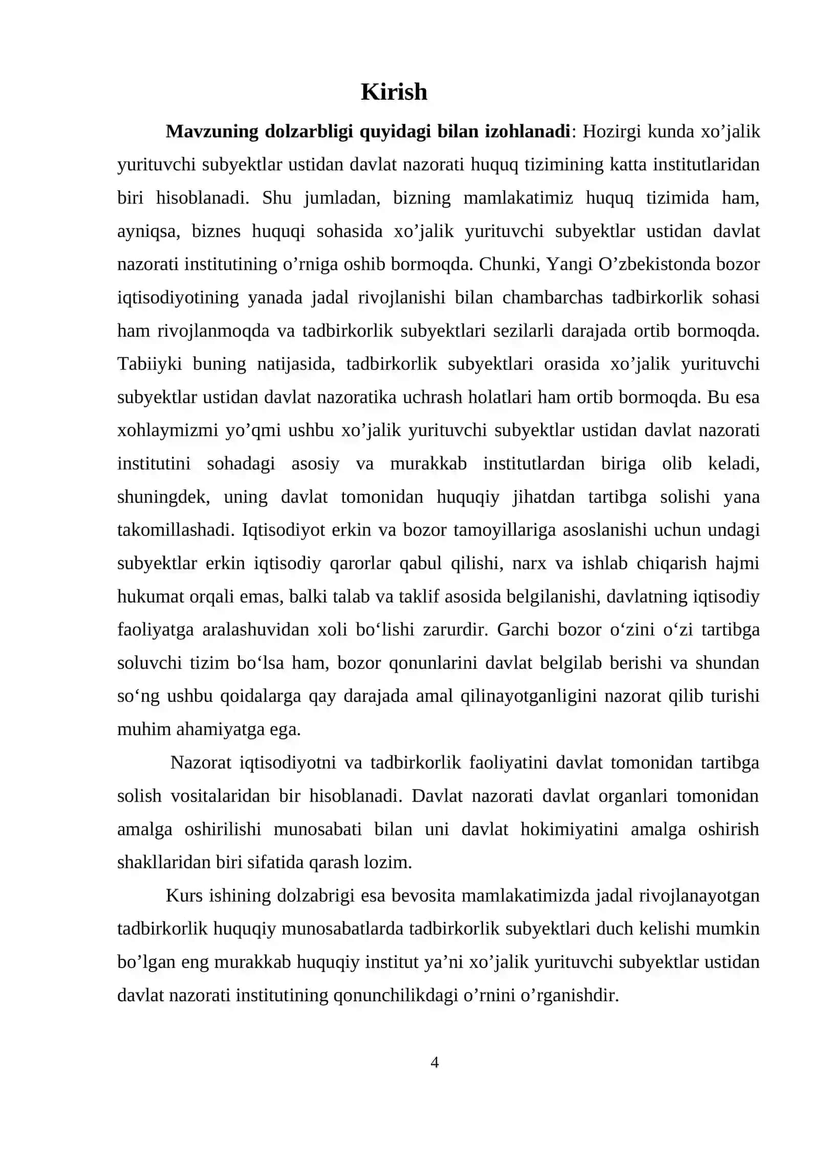 Tadbirkorlik subyekti ustidan davlat nazorati shakllari 4