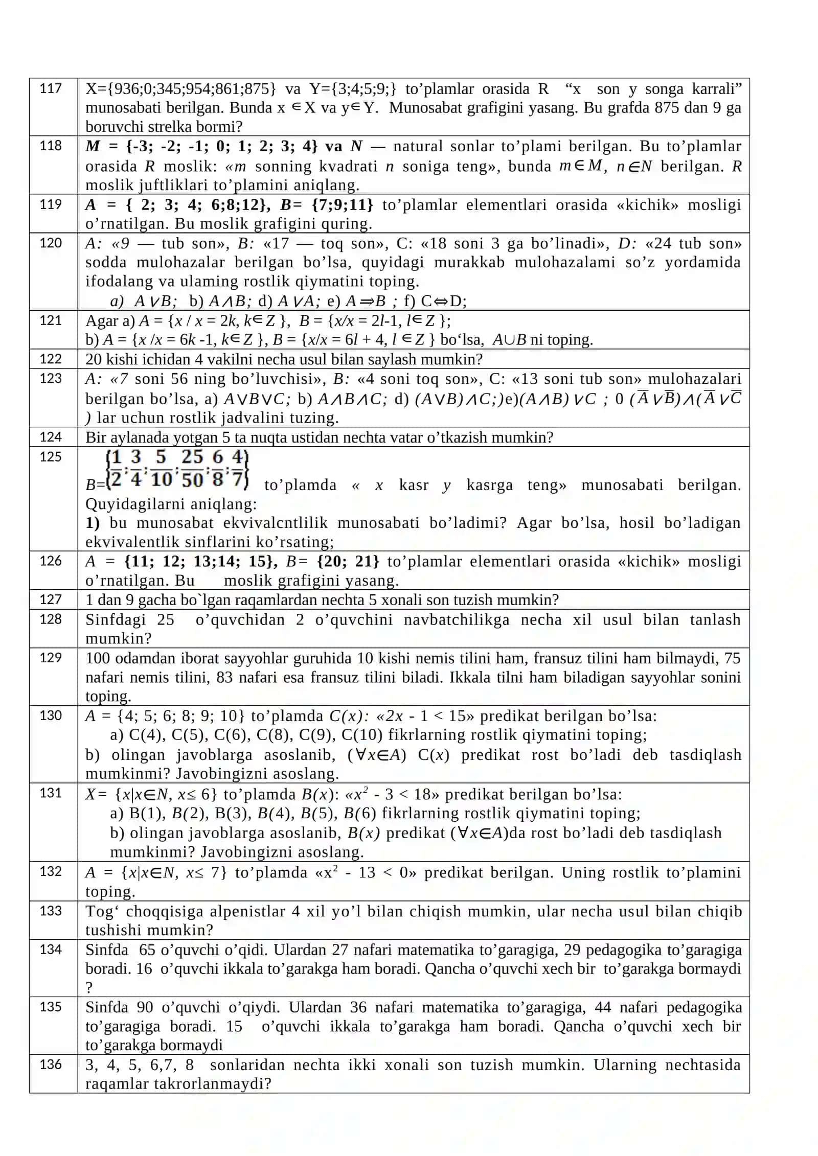 Boshlangʻich matematika kursi nazariyasi fanidan II-semestr yakuniy savollari 4