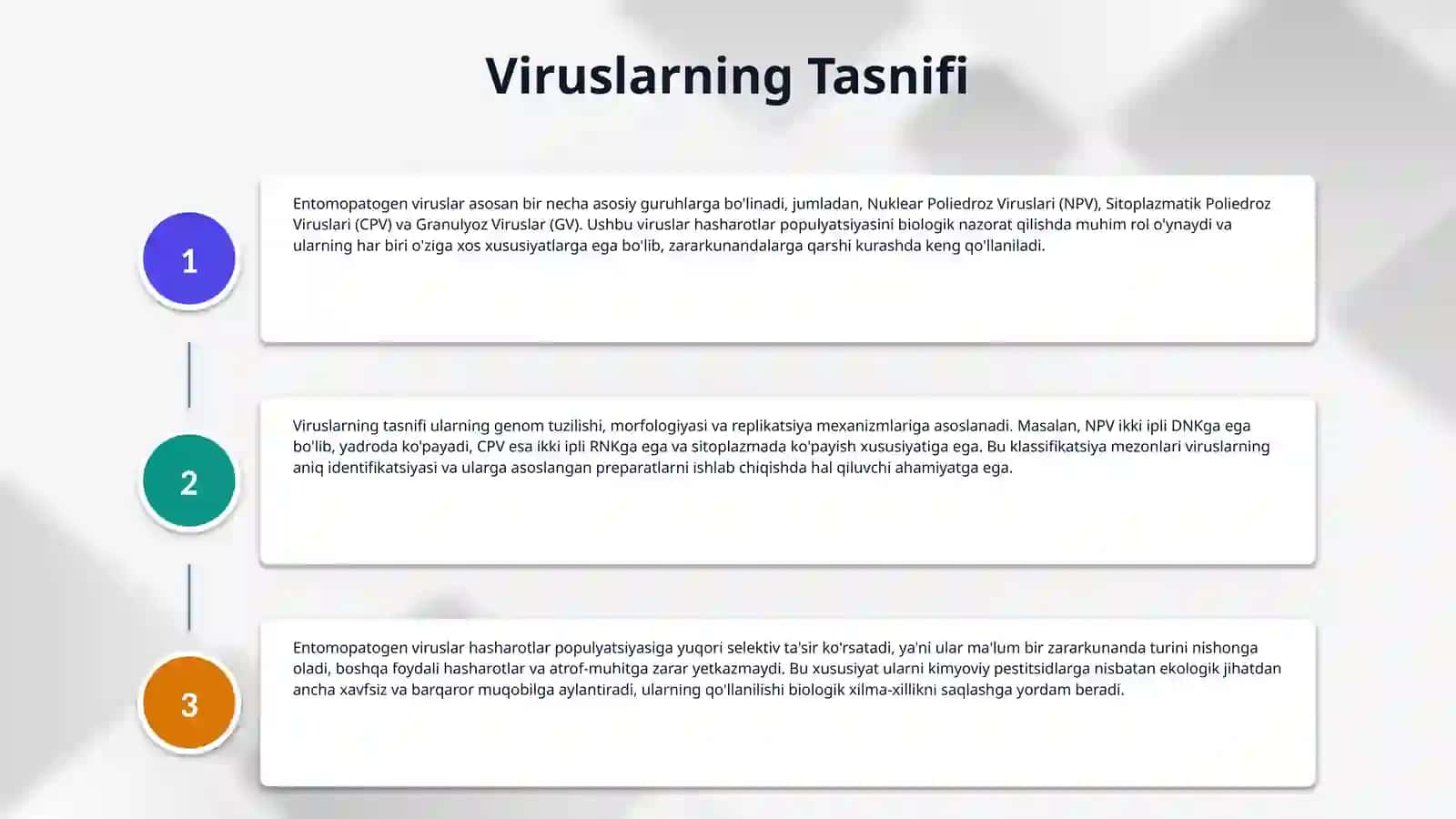 Viruslar asosida olinayotgan entomapatogen preparatlar olish usuli 4