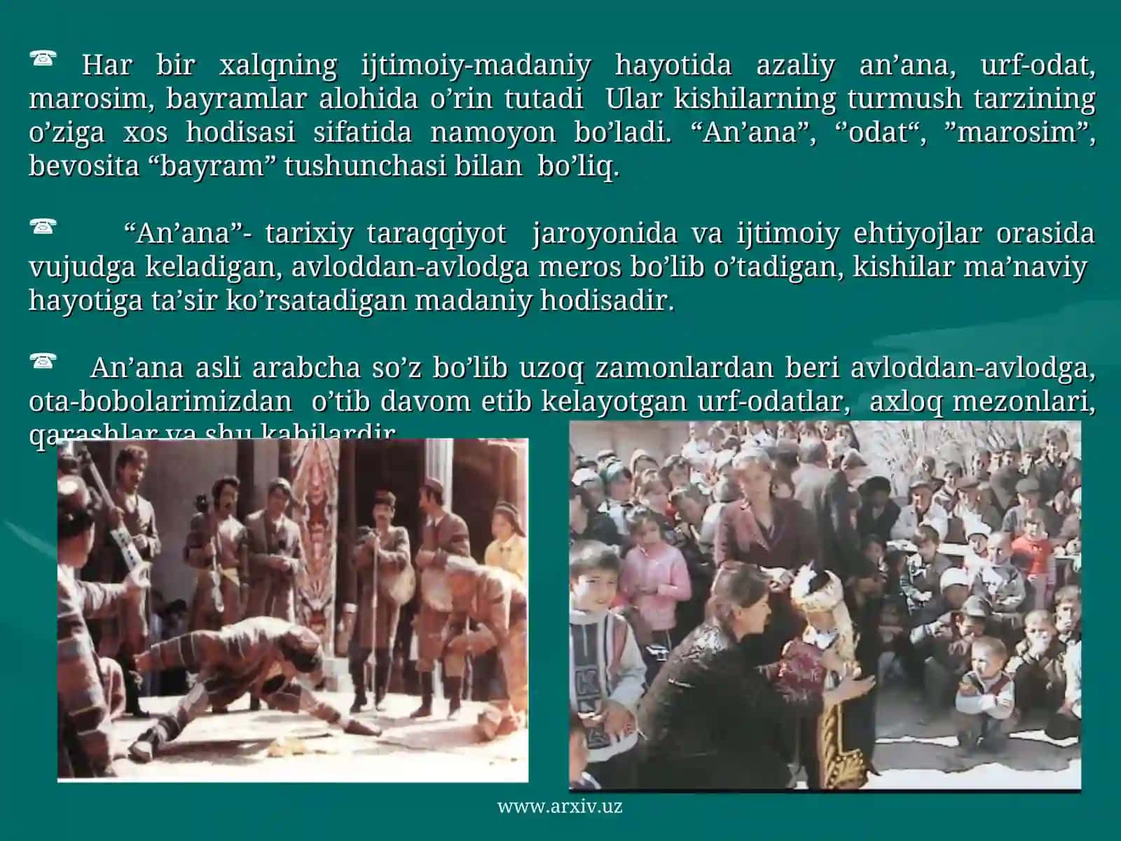 Tarbiya darslarida milliy qadryatlar, urf-odat marosimlarini o’rganish milliy qadryatlarning shaxs kamoliga ta’siri 4