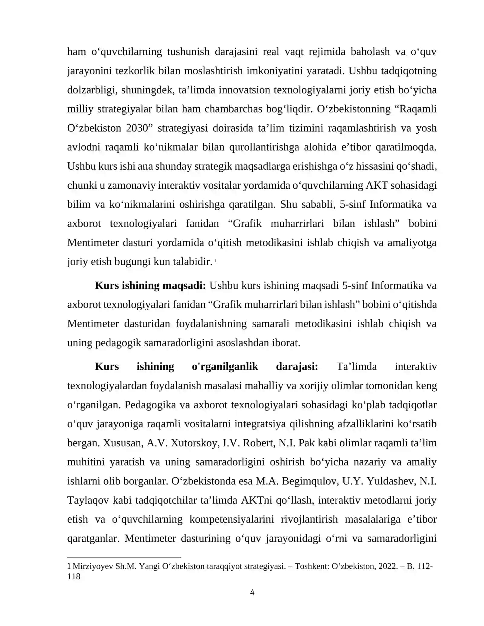 INFORMATIKA O'QITISH METODIKASI 4