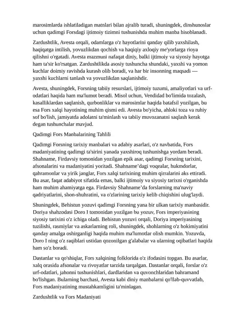 Avesta va Qadimgi Fors Manbalari 4
