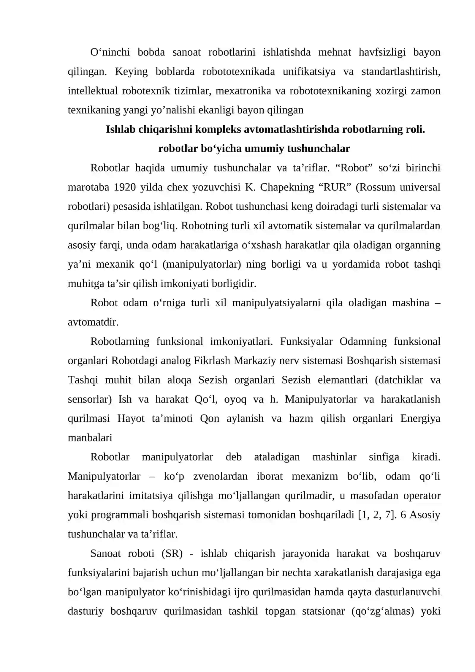 Robotlarni sozlash, ishga tushirish va texnik xizmat ko'rsatish 4