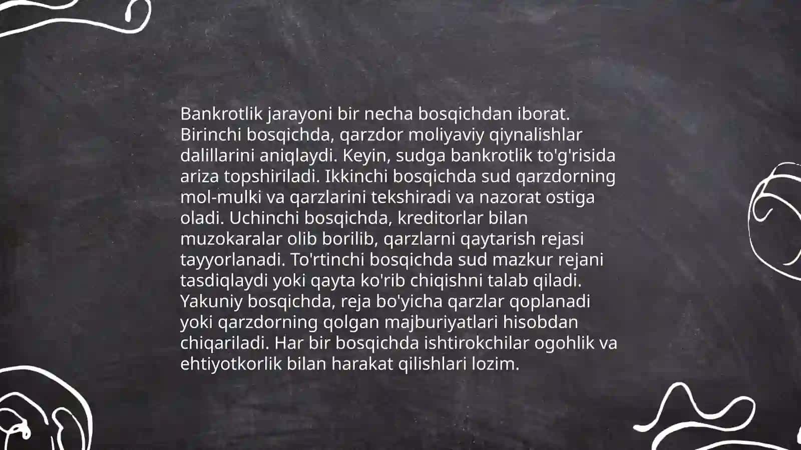 Beznis korxonalarining bankirotligi va ularning davlat tamonidan moliyaviy qullab quvatlash 4