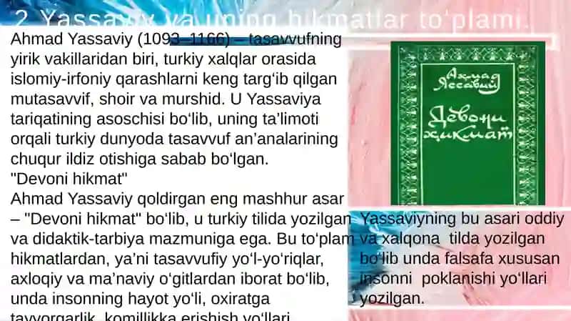 SalimovaSurayyoning o‘zbek adabiyoti fanidan tayyorlagan taqdimoti 4