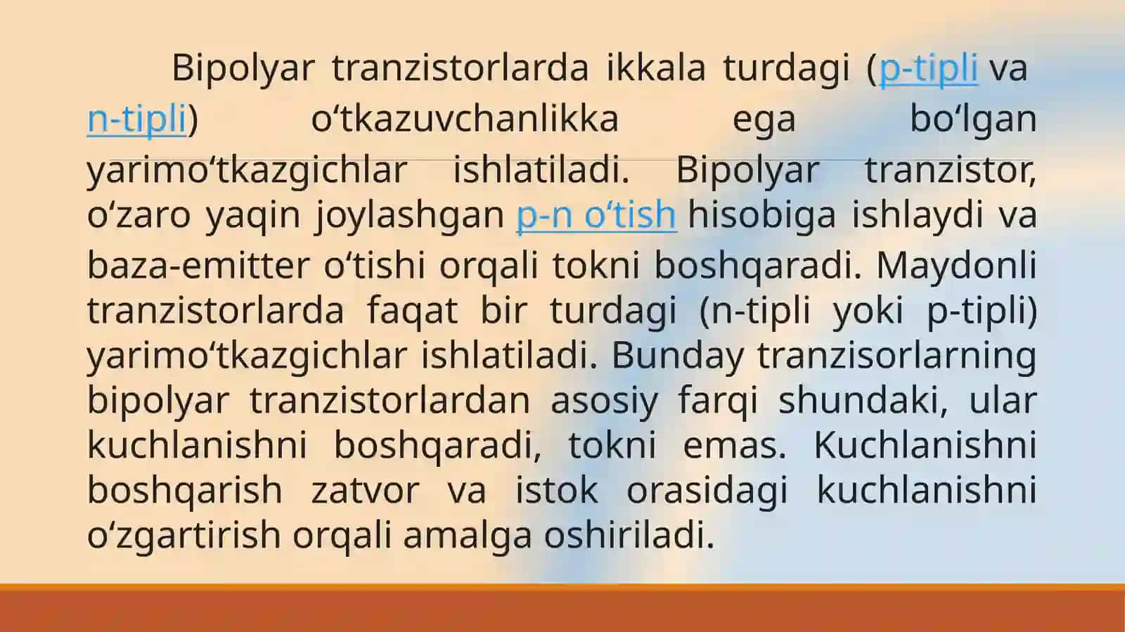 Bipolyar va maydonli tranzistorlar 4