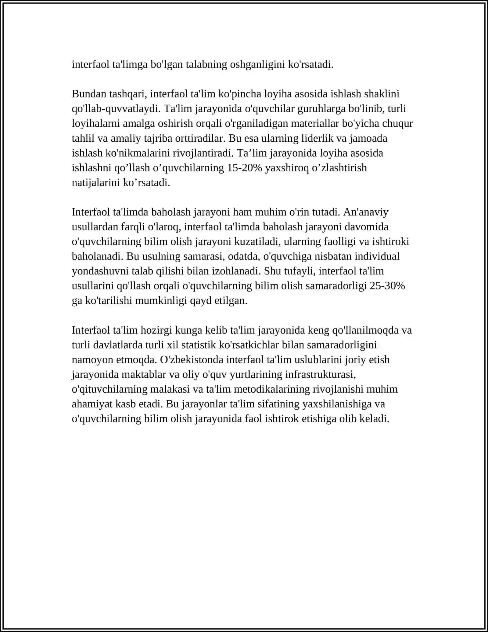 OʻQITISHNING INTERFAOL MODELI 4