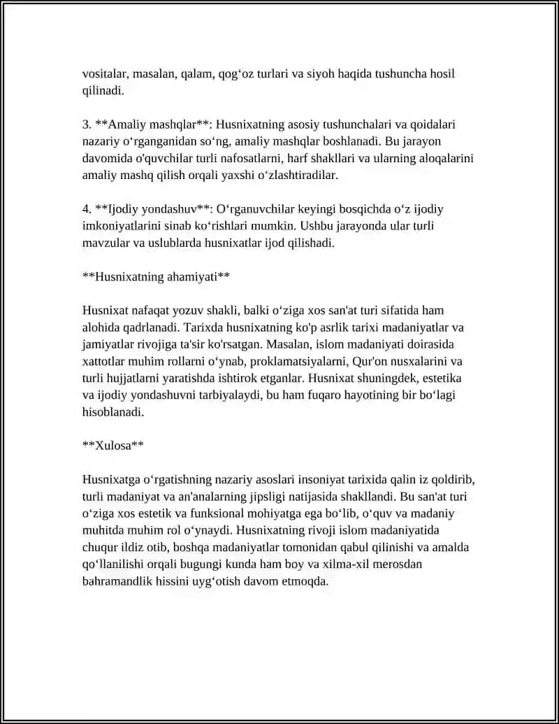 HUSNIXATGA O'RGATISHNING NAZARIY VA AMALIY MASALALARI 4
