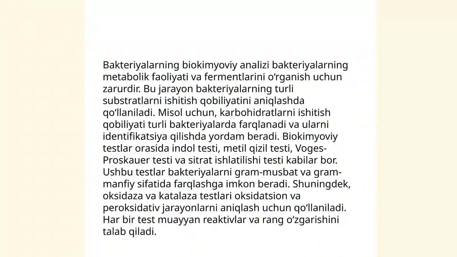 Bakteriyalarni fermentativ,biokimyoviy,serologik xususiyatlari oʻrganish,oziq muhit 4
