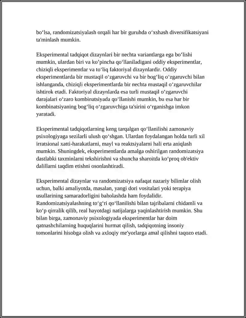 HOZIRGI ZAMON PSIXOLOGIYASINING TADQIQOT METODLARI 4