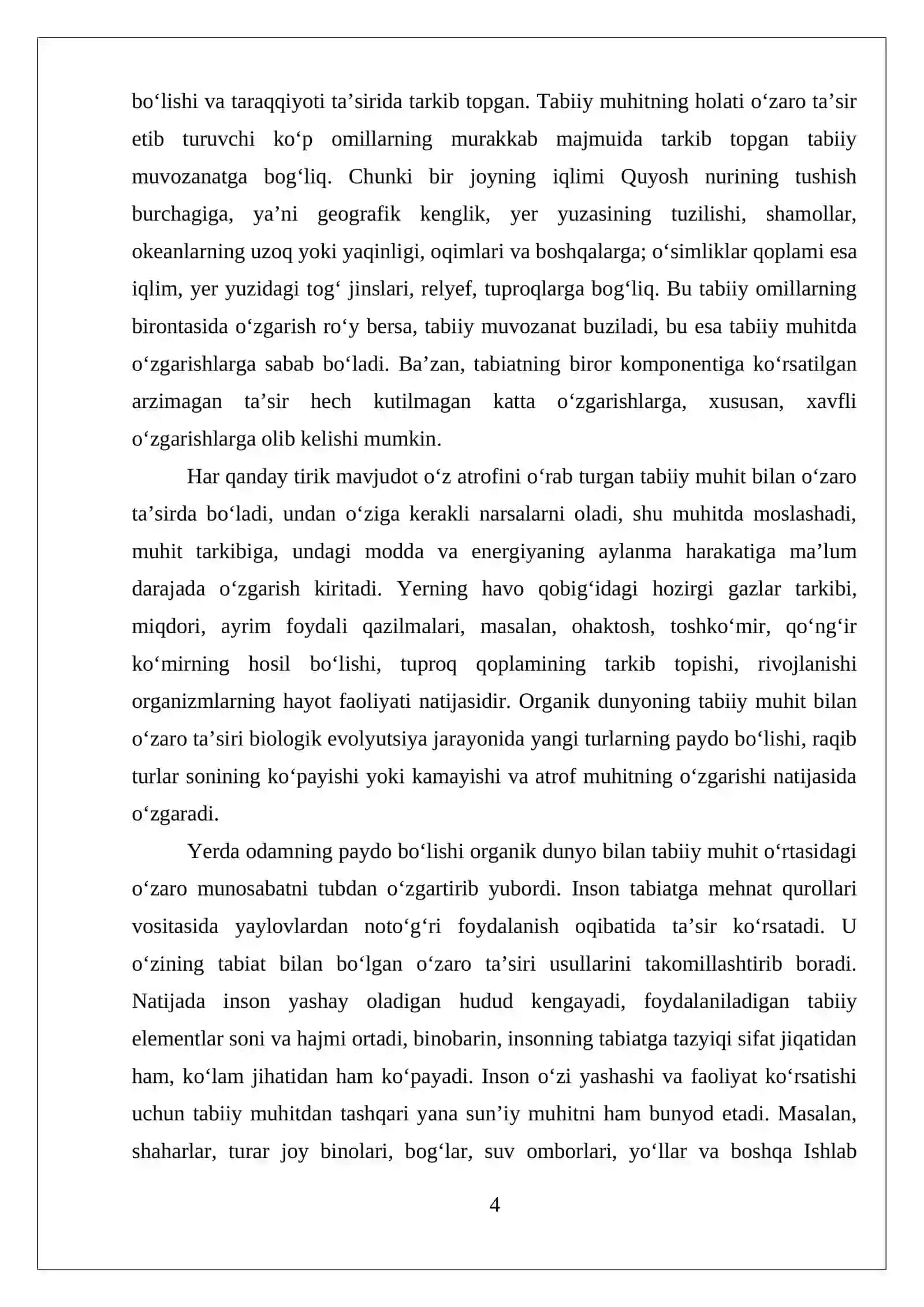 Tabiatni muhofaza qilishning ilmiy va huquqiy asoslari 4