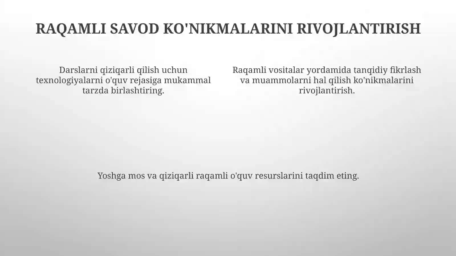 Boshlangʻich sinfoʻquvchilari uchun texnologik darslar 4
